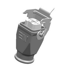 403115S Hood With Female Insert (Top Entry With Latch & Seal)